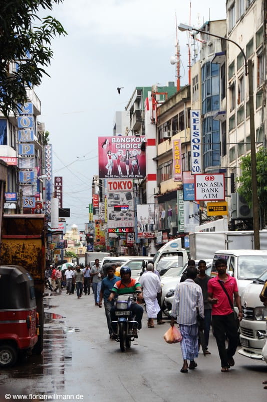 Einkaufsstraße in Colombo