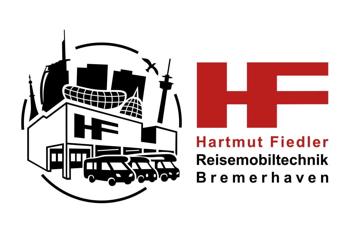 Fiedler Mobil Logo mit Bremerhaven Skyline