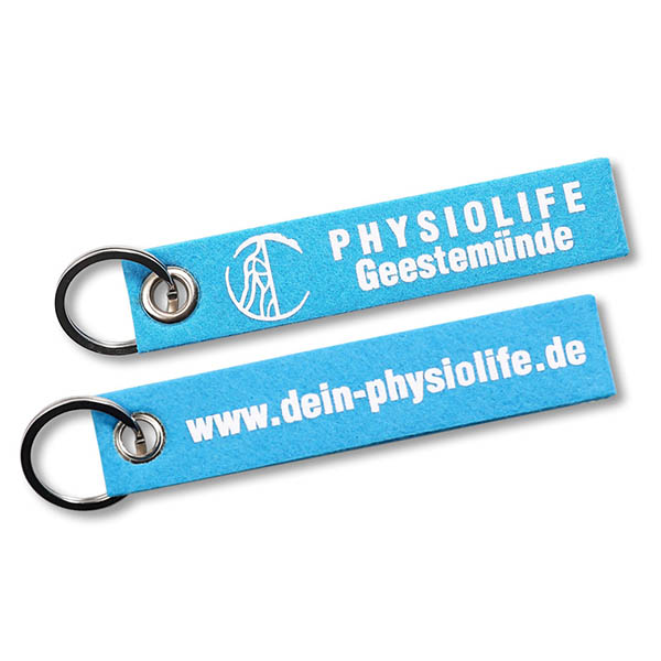 Schlüsselanhänger mit Aufdruck