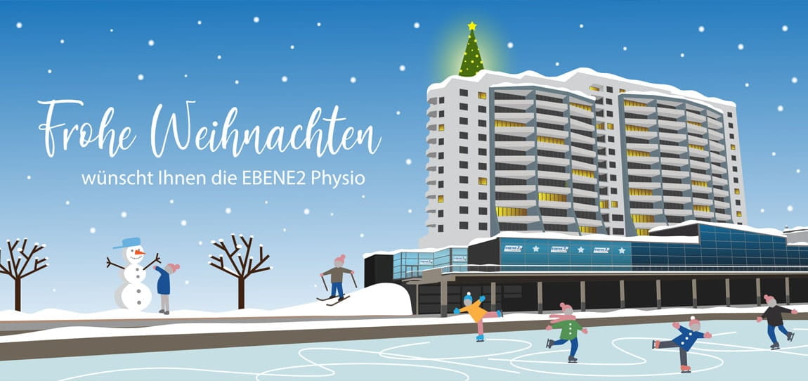 Werbekarte Physio Weihnachtskarte