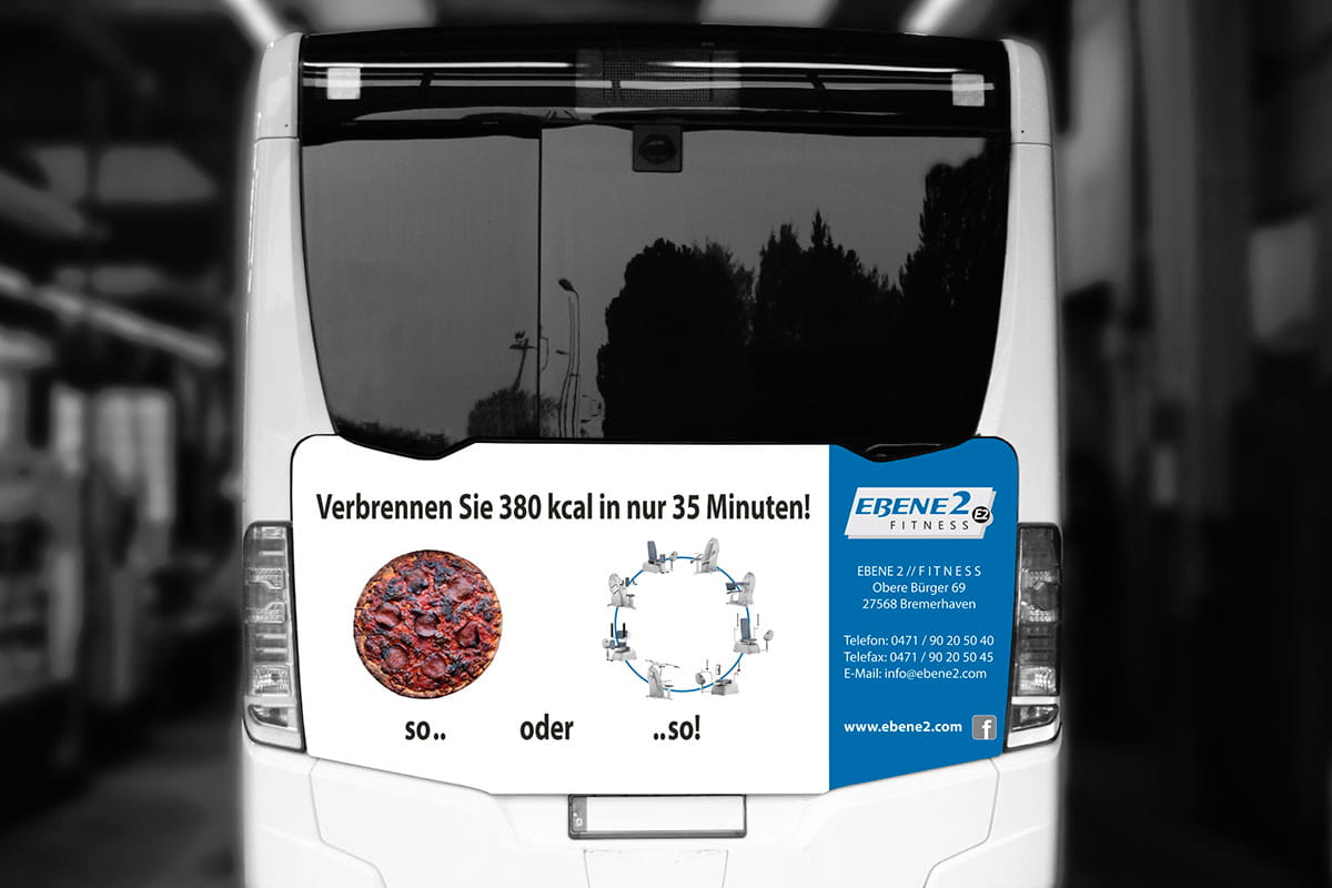 Bus-Werbung Ebene 2