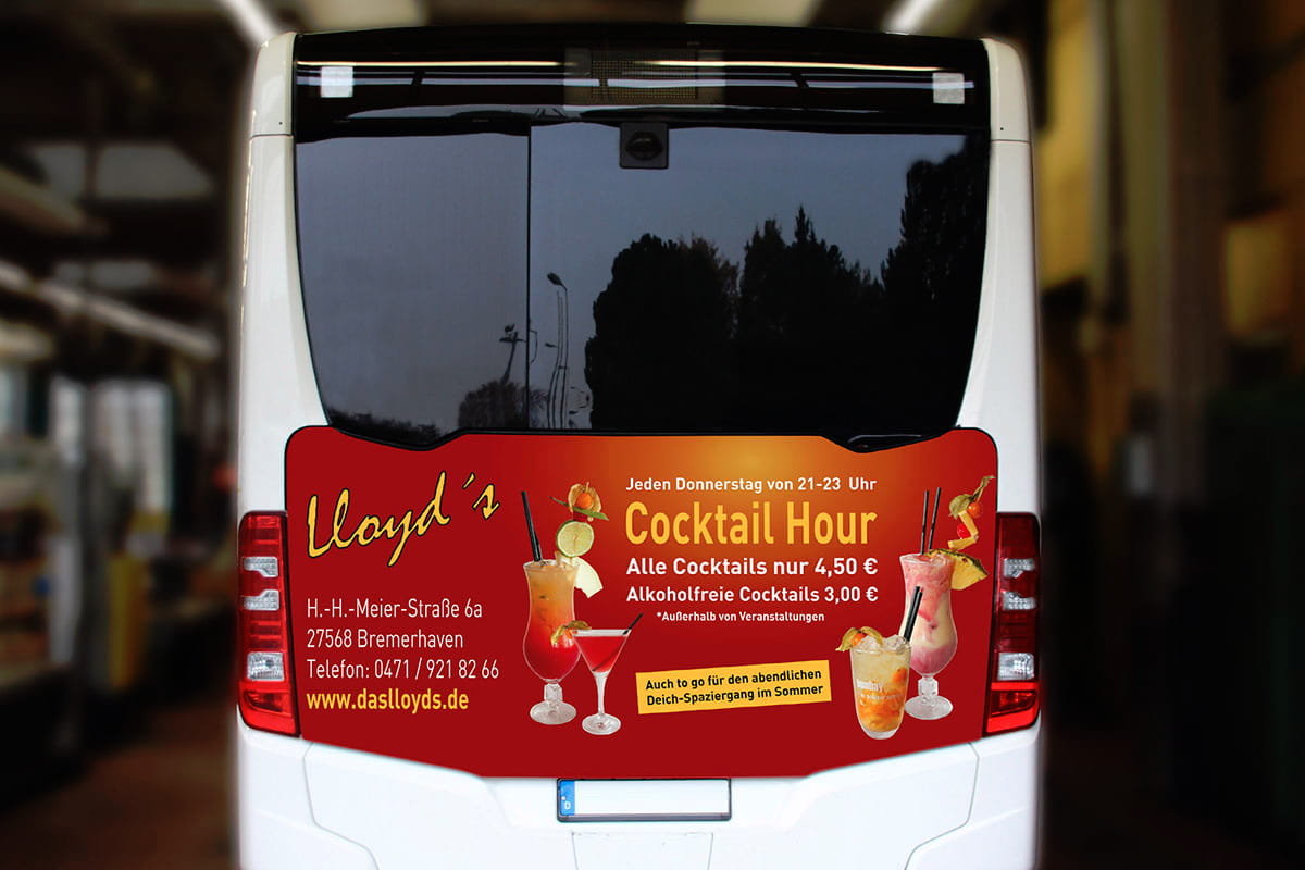 Bus-Werbung Lloyds