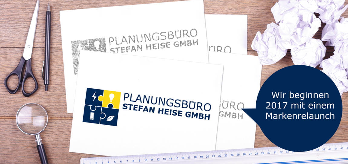 Werbekarte neues Logo