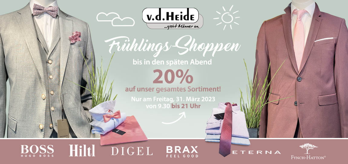 Werbekarte Frühlingsshoppen