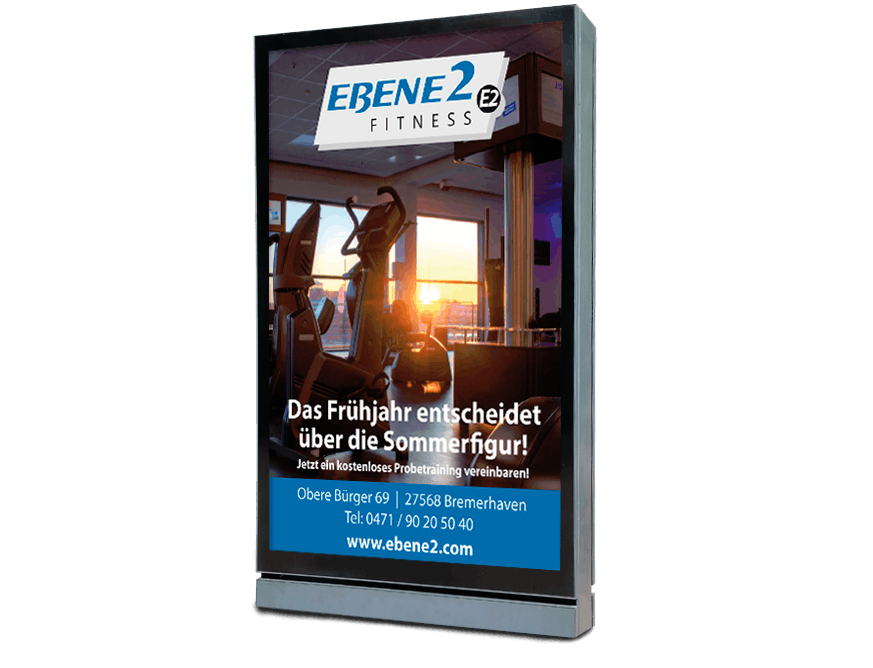 Plakatwerbung Aufsteller