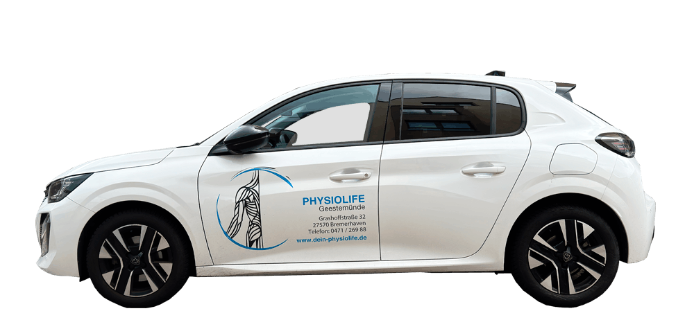 Fahrzeugwerbung Physiolife Geestemünde